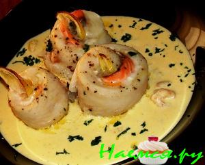 Морской язык с пикантным соусом