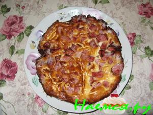 Омлет c ветчиной