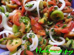 Салат из помидоров болгарский