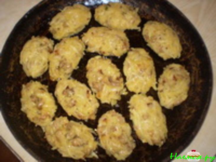 Картофельные котлеты с беконом