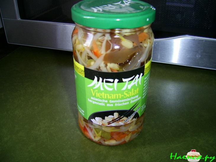 Салат со стеклянной лапшой