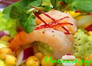 Салат с китайской капустой и креветками Салат с китайской капустой и креветками