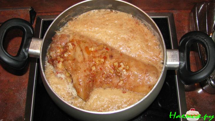 Свиная рулька в меду