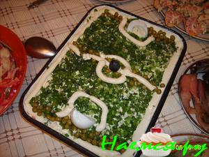 Салат "Футбольшое поле"