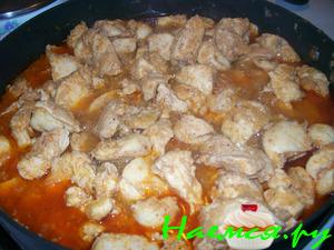 Паприкаш из цыпленка по-венгерски