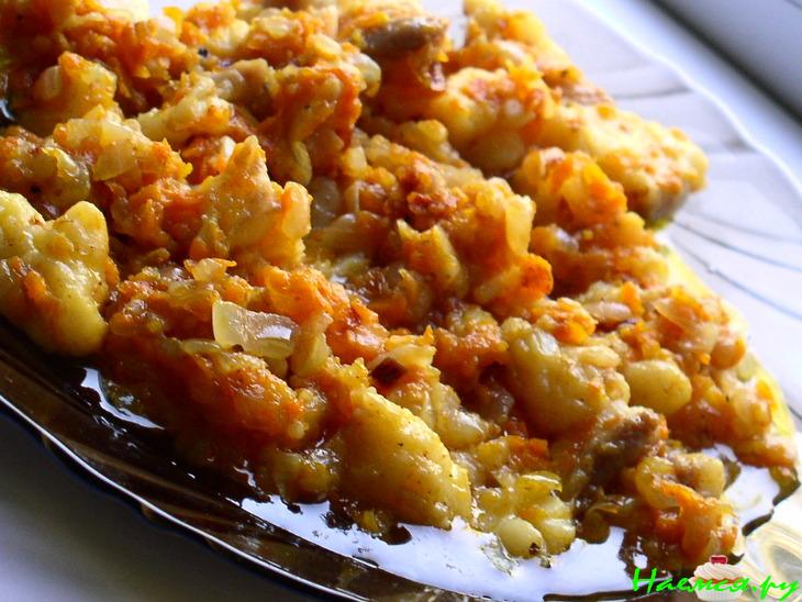 Рыбный дрожжевой пирог (морской язык)