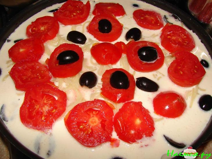 Макаронная запеканка - пицца