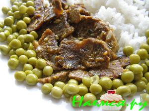 Мясо тушеное с имбирем