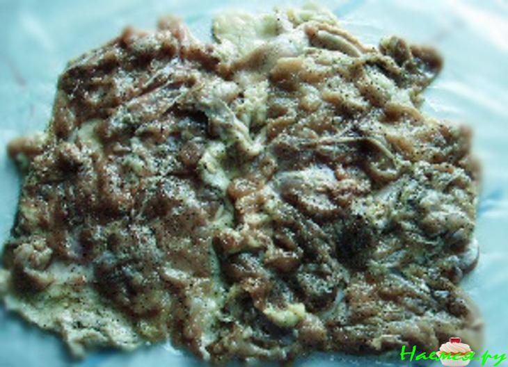 Рулет куриный с баклажаном