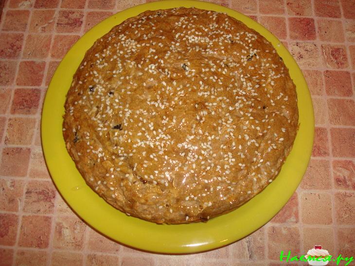 Постный яблочный пирог "Сплошная польза"