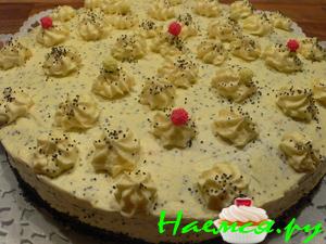 Торт песочный с маковым кремом Торт песочный с маковым кремом