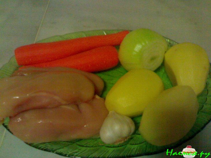 Нежный куриный крем-суп