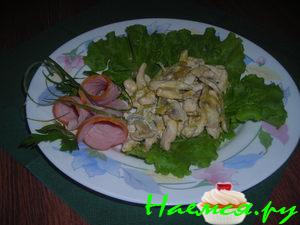 Цыпленок по–королевски Цыпленок по–королевски