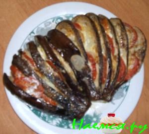 "Павлиний хвост" или Веер из баклажанов