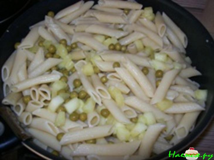 Макароны с кабачком Макароны с кабачком
