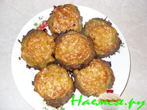 Гнезда из смешанного фарша