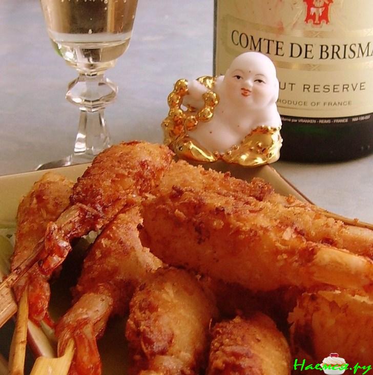 Креветки в кокосе