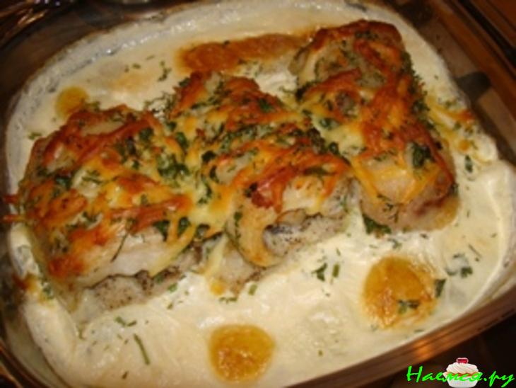 Рыбные рулетики с креветками