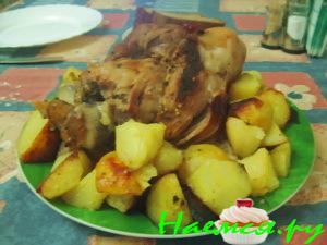 Рулька с квашеной капустой