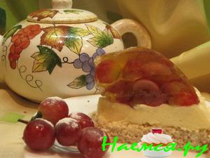 Виноградный торт с желе Виноградный торт с желе