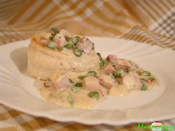 Рыба с ветчиной