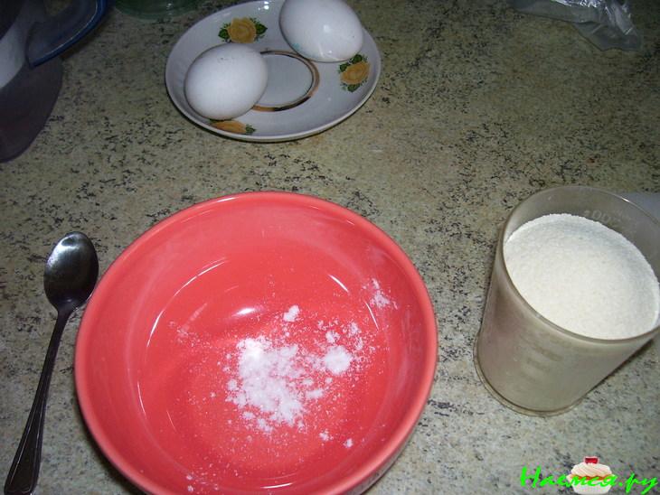 Манник нежный с яблочками и бананом