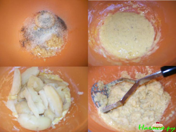 Необычные драники - котлеты с сыром, сосисками и беконом