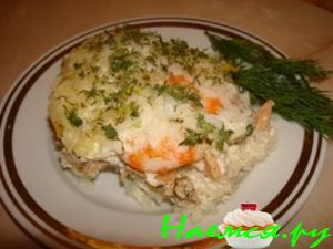 Запеканка "Морские мотивы"