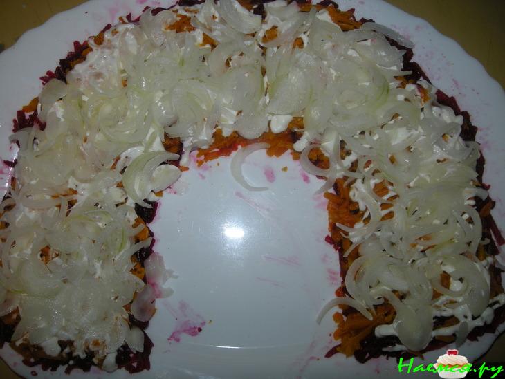 Салат слоеный «Радуга» Салат слоеный «Радуга»