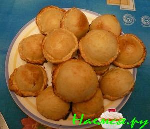 Пышки с яблочной начинкой