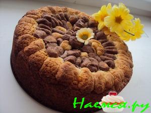Творожный пирог с шоколадом