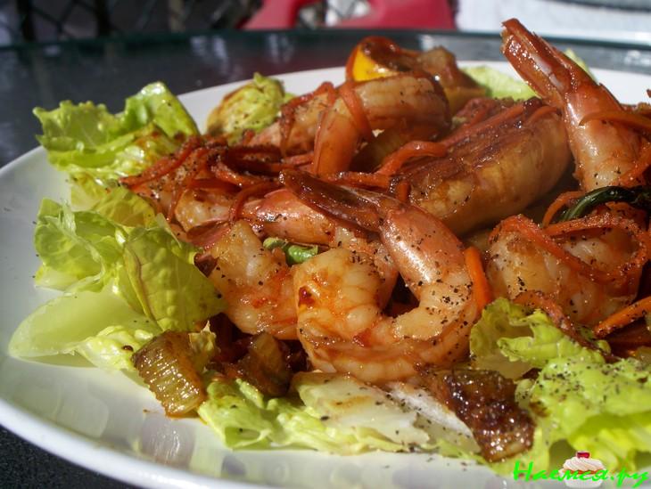 Креветки жареные пикантные Креветки жареные пикантные