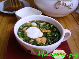 Окрошка из лосося