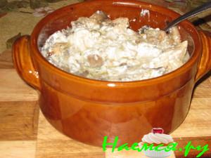 Пельмени с грибами и мясом в глечиках Пельмени с грибами и мясом в глечиках