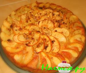 Творожно-яблочный пирог