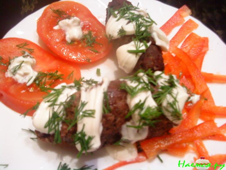 Страусиные рулетики по-праздничному