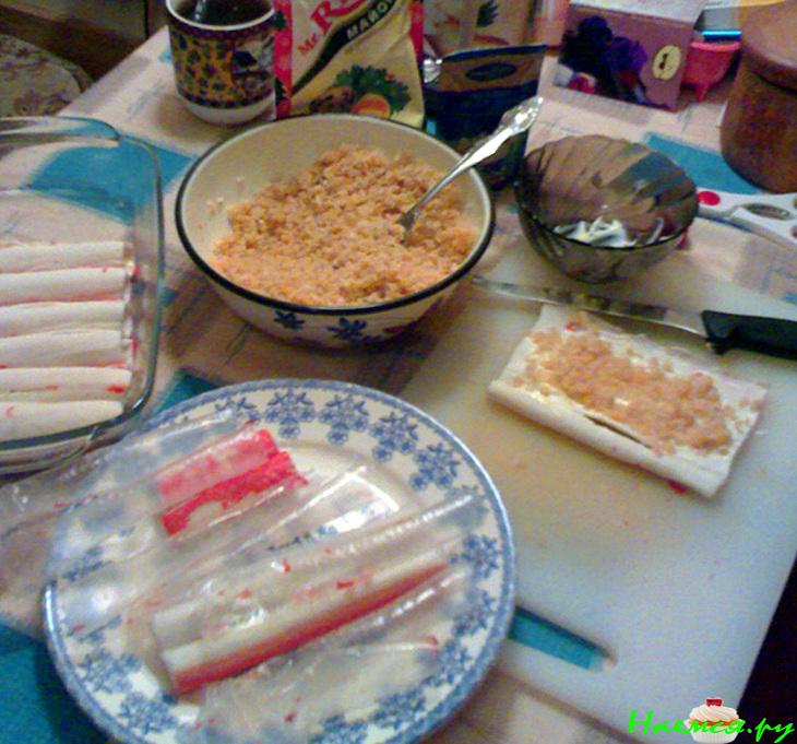 Крабовые рулетики (вкусные)