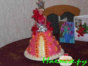 Торт 'Кукла' бисквитный с кремом