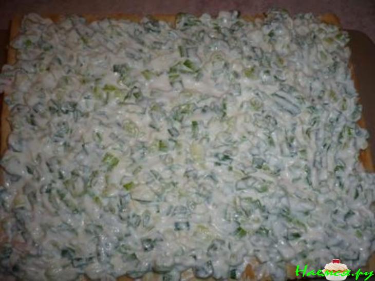 Слоеный пирог с рыбой