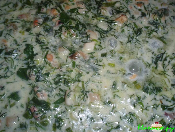 Морской коктейль с пармезаном