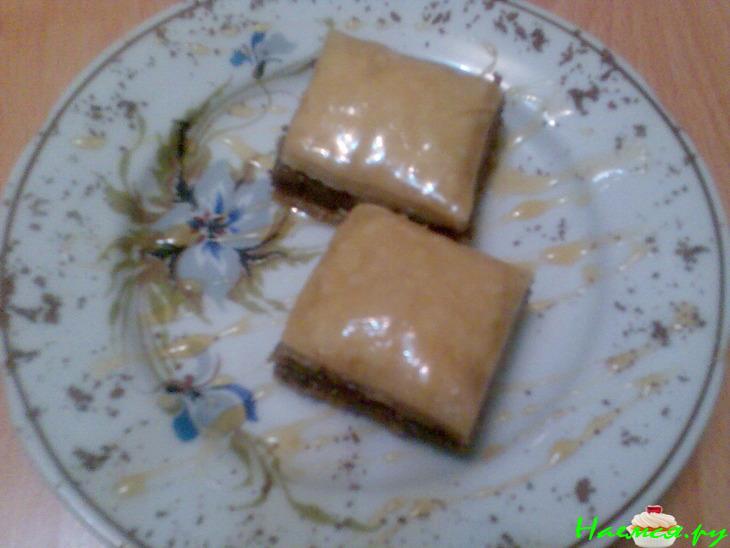 Пахлава из слоеного теста (вариант)