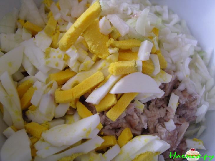 Салат из свиных мозгов