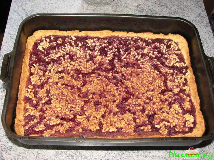 Пирог песочный с ягодами