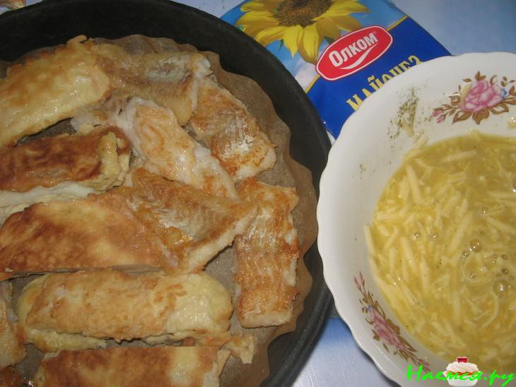 Рыба с сырным суфле, запеченная под майонезом