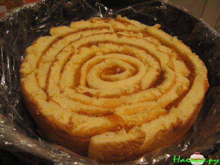 Торт творожно-иогуртовый с апельсиновым желе