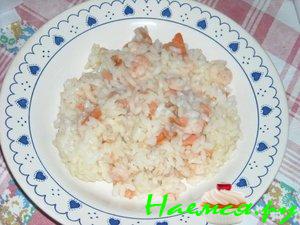 Ризотто с копченым лососем