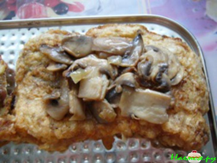 Битки с грибами и сыром