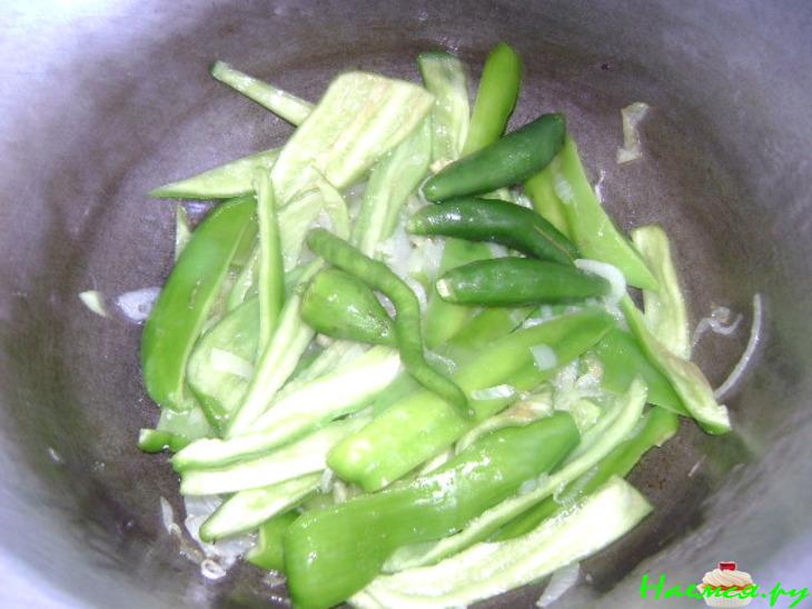 Баклажаны по-корейски с болгарским перцем