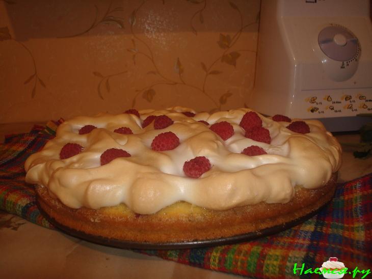 Тортик 'Мятный вечер в малиновых облаках'