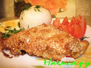 Форель в кунжуте